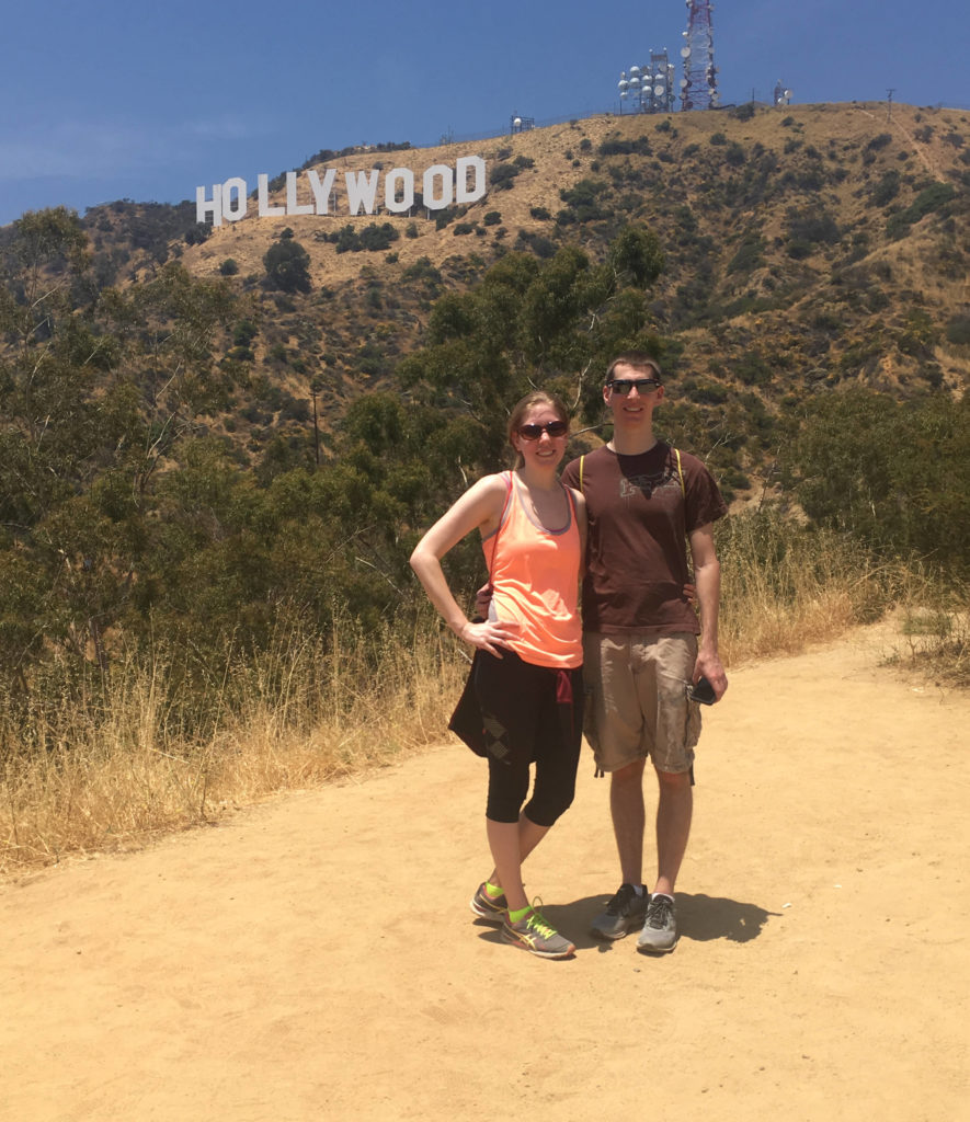 Quill Quotes Creators in front of Hollywood Sign