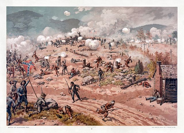 "Battle of Allatoona Pass" painting