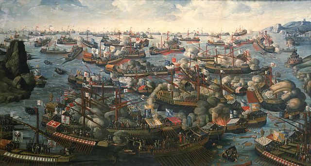 "Painting of the Battle of Lepanto of 1571"