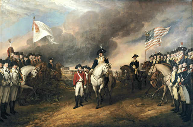 "Surrender of Lord Cornwallis" painting