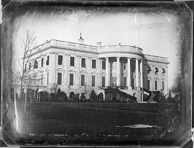 Earliest known photo of the White House