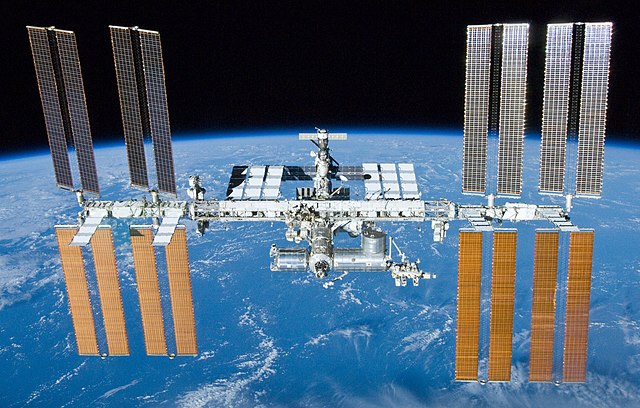 Photo of International Space Station in 2010.