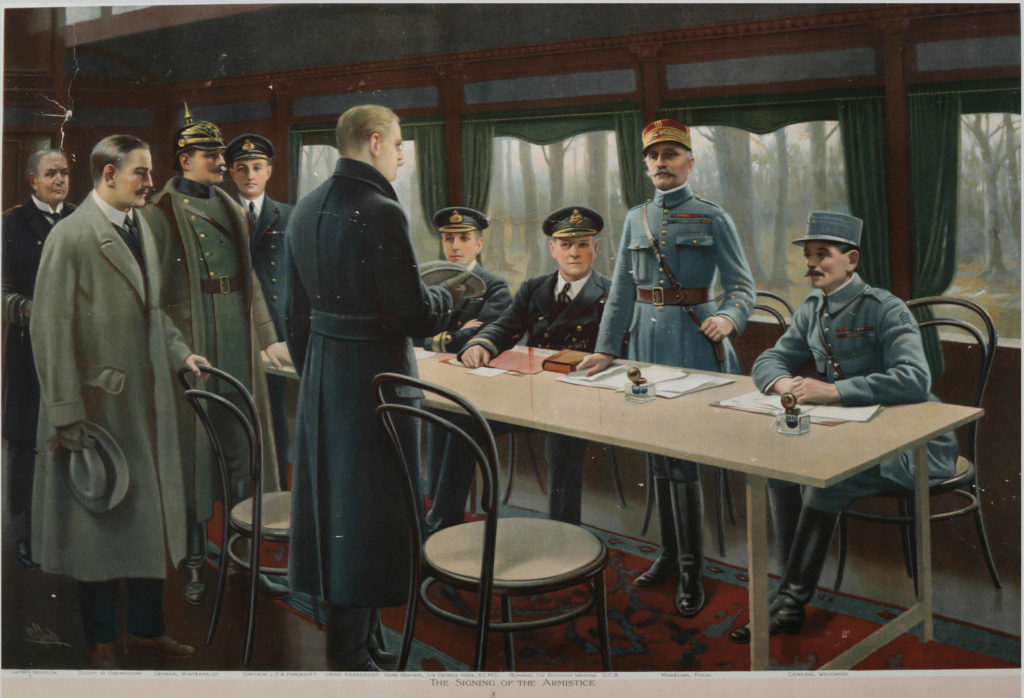"The Signing of the Armistice" painting