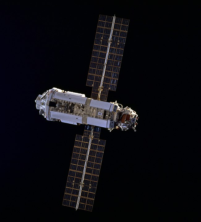 Photo of Zarya module in 1998.