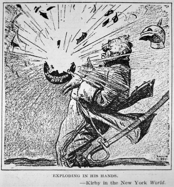 "Exploding in his Hands" Political Cartoon