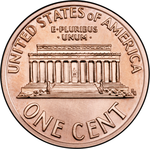 U.S. Lincoln Memorial Penny