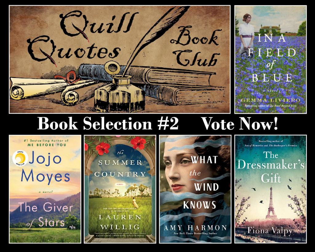 Quill Quotes Book Club Book Selection Vote #2