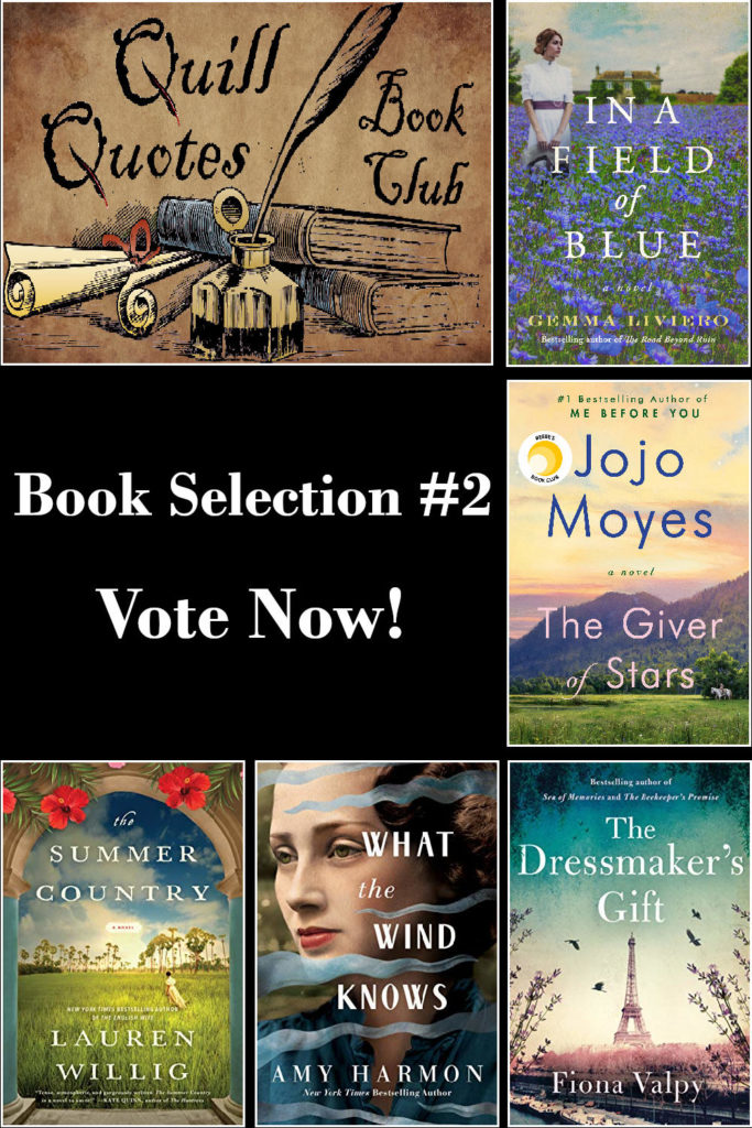 Quill Quotes Book Club Book Selection Vote #2
