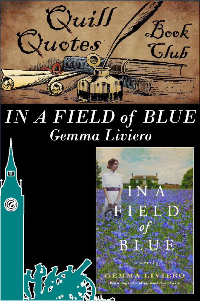 Quill Quotes Book Club In a Field of Blue by Gemma Liviero