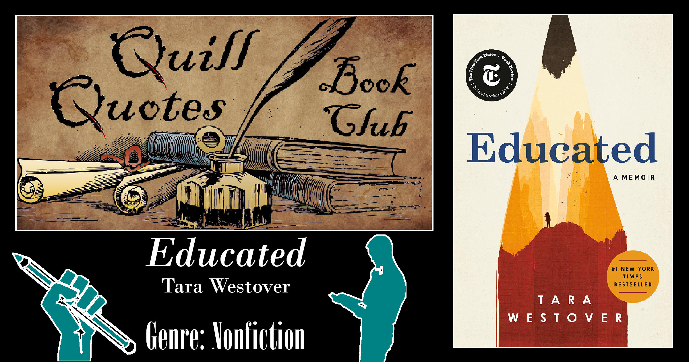 Educated: A Memoir - Quill Quotes Book Club | Quill Quotes