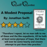 A Modest Proposal By Jonathan Swift, 4 Stars, Quote