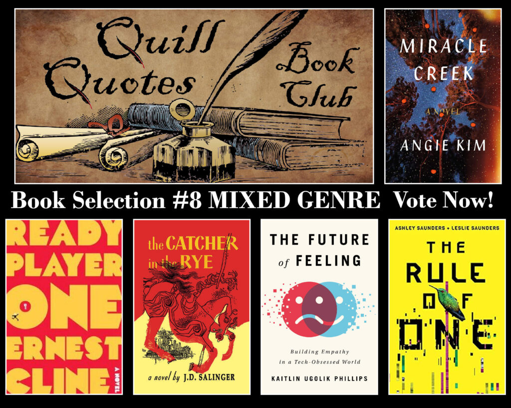 Quill Quotes Book Club Mixed Genre Book Selection Vote Now!