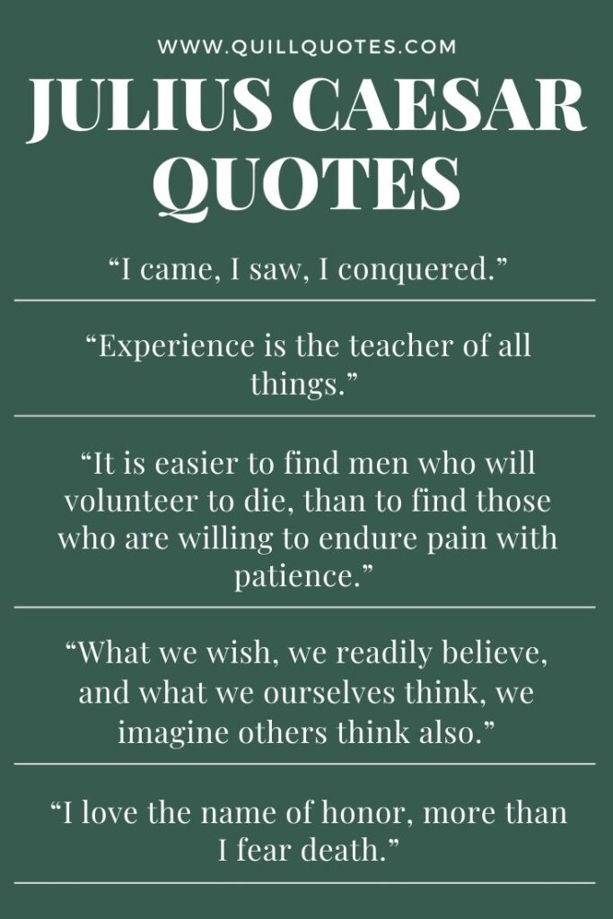 Julius Caesar Quotes