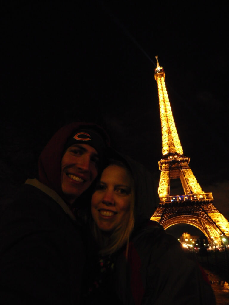 Photo of Brooke and I at the Eiffel Tower!
