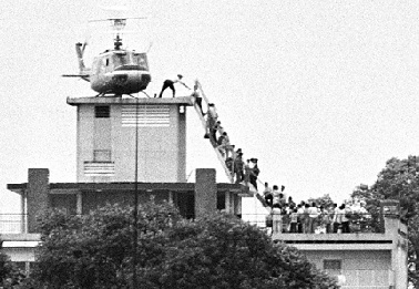 Iconic photo of Saigon evacuation from 22 Gia Long Street.