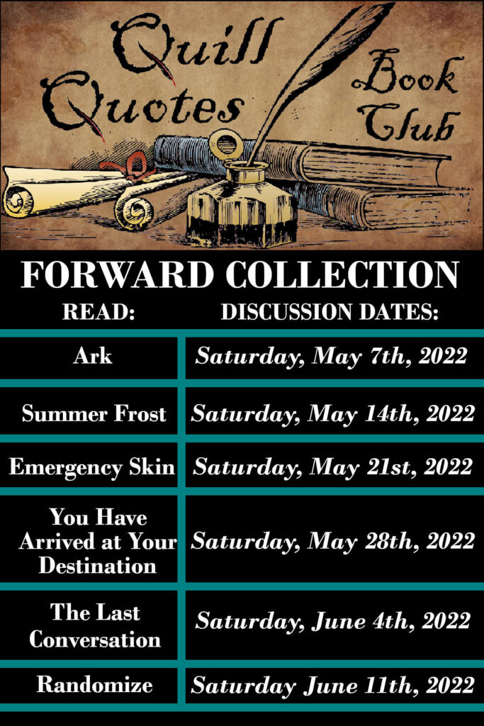 Quill Quotes Book Club Forward Collection Reading Schedule